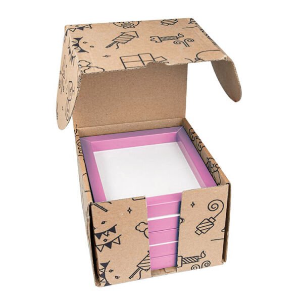 Sök Tak Kare Çerçeve Pembe 5'li 14x14 cm