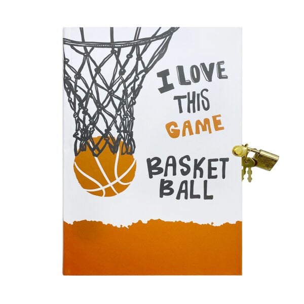 Basketbol Kilitli Günlük Anı Defteri