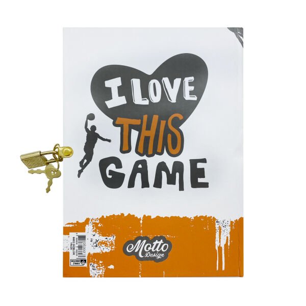 Basketbol Kilitli Günlük Anı Defteri