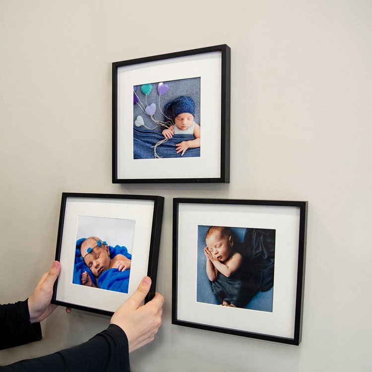 Sök Tak Paspartulu Çerçeve Siyah 3'lü 21x21 cm