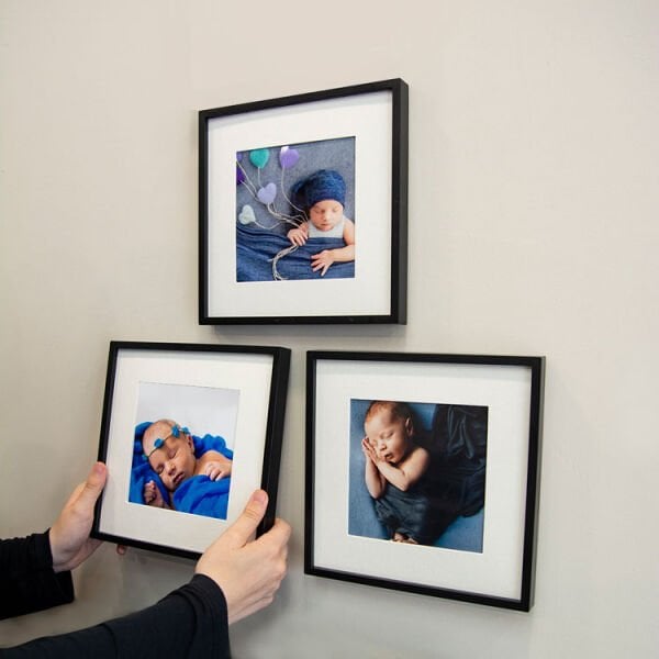 Sök Tak Paspartulu Çerçeve Siyah 3'lü 21x21 cm