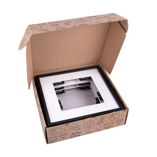 Sök Tak Paspartulu Çerçeve Siyah 3'lü 21x21 cm