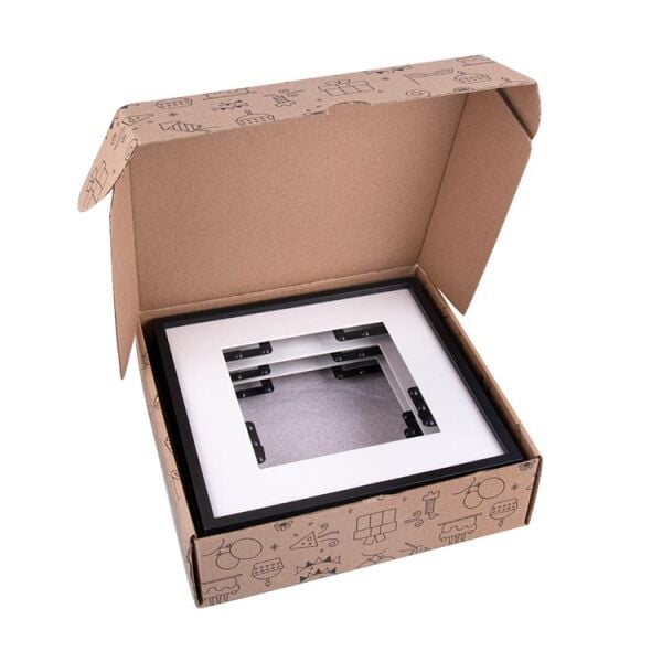 Sök Tak Paspartulu Çerçeve Siyah 3'lü 21x21 cm