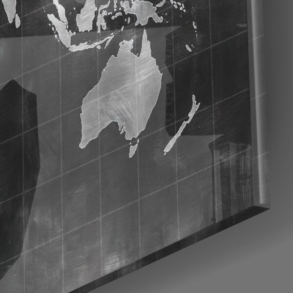 Dünya Haritası Cam Tablo No:3031