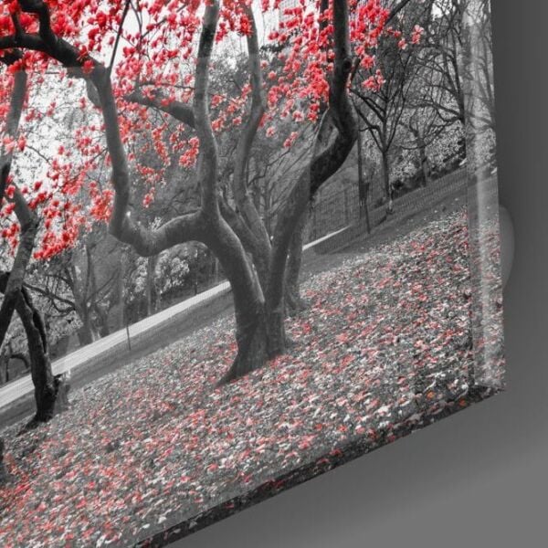 Kızıl Ağaç Cam Tablo No:1038