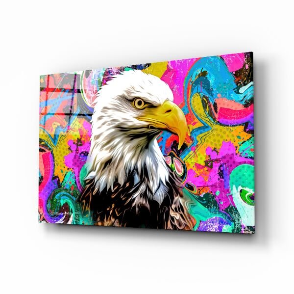 Kartal Bakış Cam Tablo