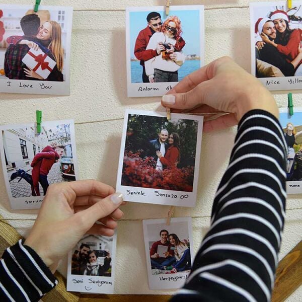 Led Işıklı Sekizgen Fotoğraf Çerçevesi 56x56 cm