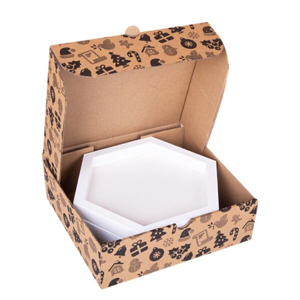 Sök Tak Altıgen Çerçeve Beyaz 3'lü 20x20 cm