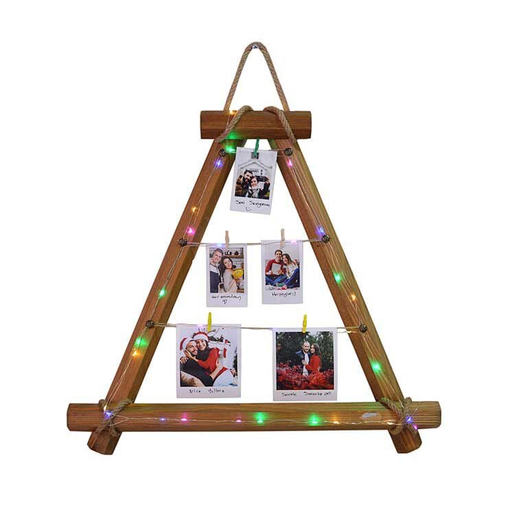 Led Işıklı Üçgen Fotoğraf Çerçevesi 50x50 cm