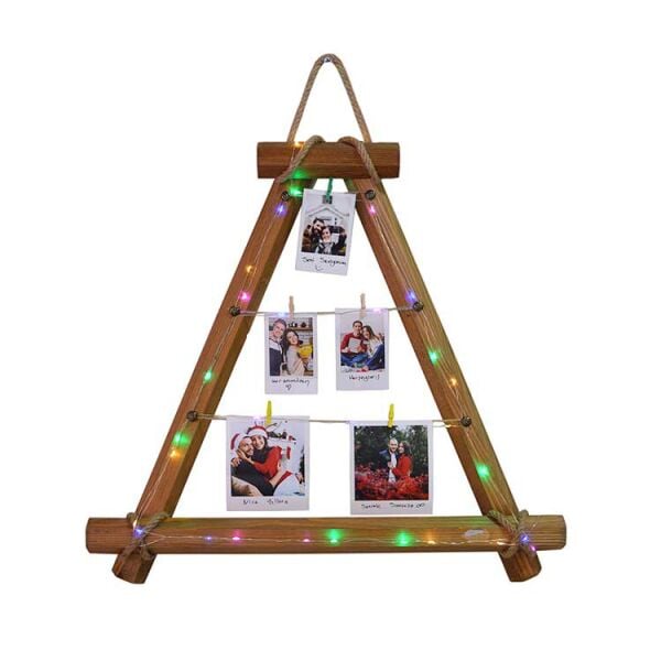 Led Işıklı Üçgen Fotoğraf Çerçevesi 50x50 cm