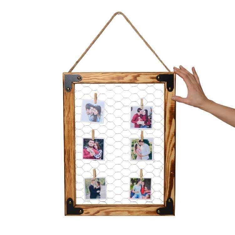 Telli ve Mandallı Ahşap Fotoğraf Çerçevesi 39x50 cm