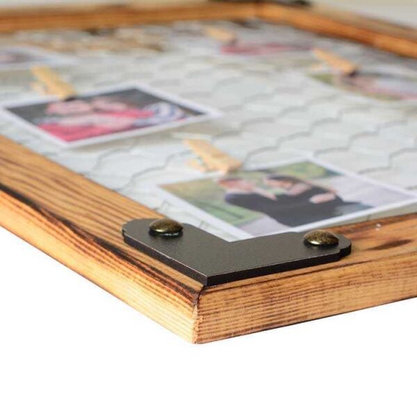 Telli ve Mandallı Ahşap Fotoğraf Çerçevesi 39x50 cm