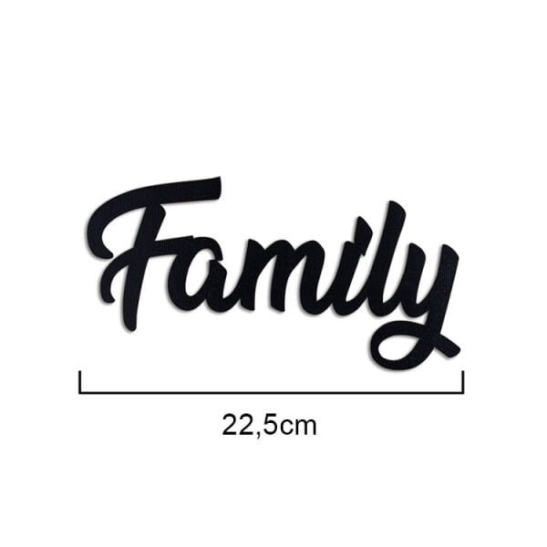 ''Family'' Yapışkanlı Sök Tak Duvar Yazısı