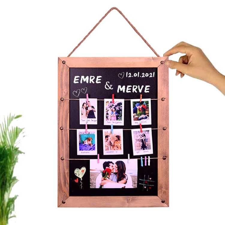 Kara Tahtalı Dekoratif Fotoğraf Çerçevesi 35x50 cm