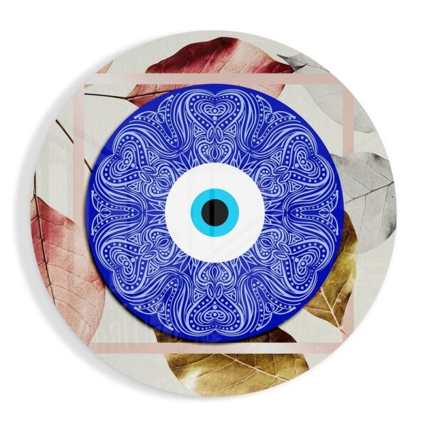 Nazar Boncuğu Cam Tablo