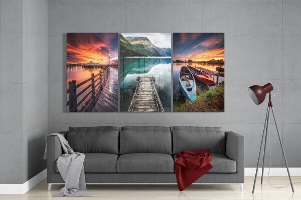 İskeleler Cam Tablo