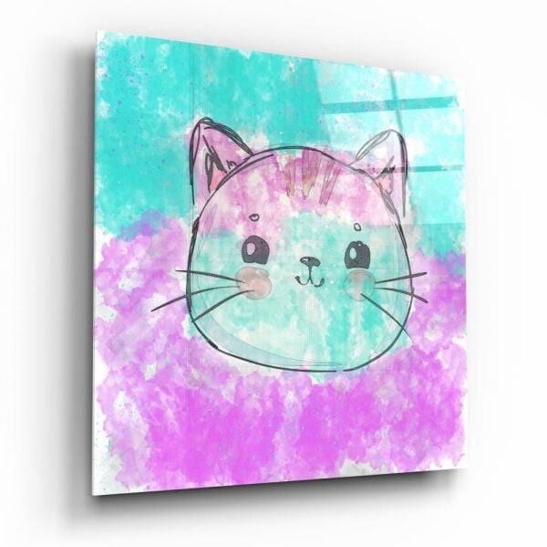 Sevimli Kedi Cam Tablo