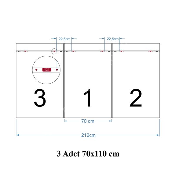 Günbatımı Cam Tablo 3 Adet 46x72 cm