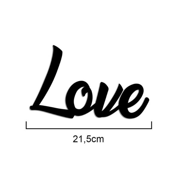 ''Love'' Yapışkanlı Sök Tak Duvar Yazısı