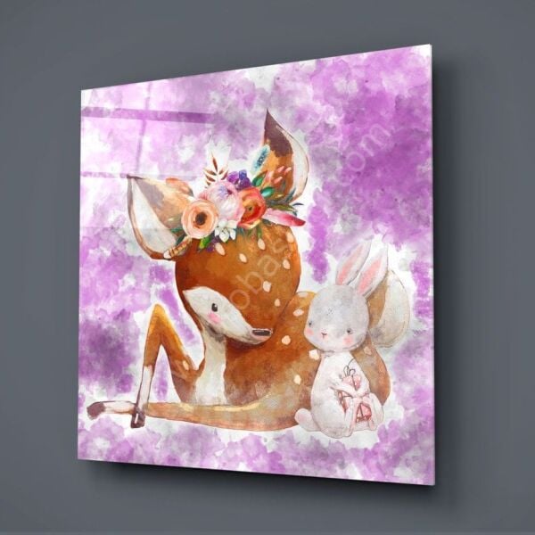 Sevimli Ceylan Cam Tablo