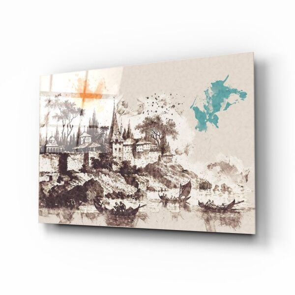 Kavak Sarayı İlüstrasyon Cam Tablo