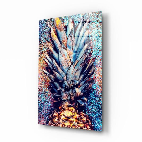 Renkli Ananas Cam Tablo