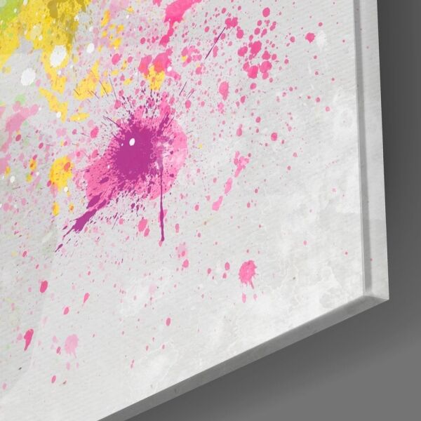 Renklerin Haritası Cam Tablo