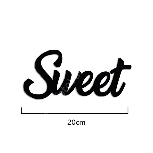 ''Sweet Home'' Yapışkanlı Sök Tak Duvar Yazısı