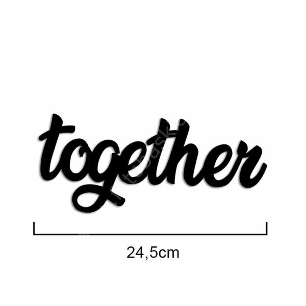 ''We Are Together'' Yapışkanlı Sök Tak Duvar Yazısı