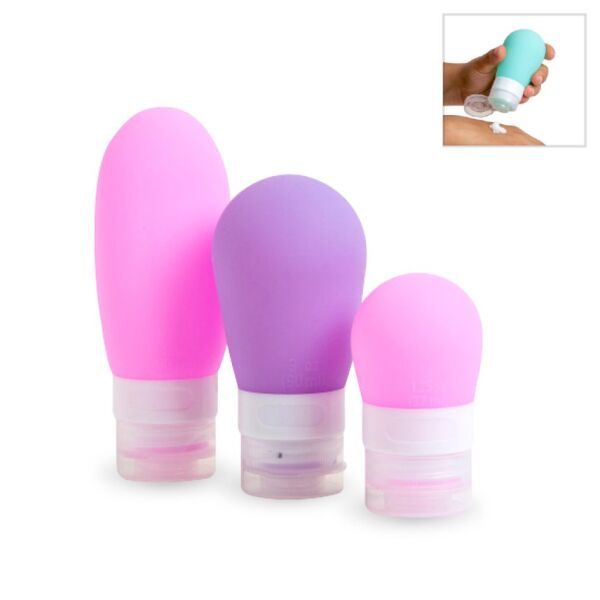 Sıvı Şişe Seyahat Seti (Silikon) 3'lü