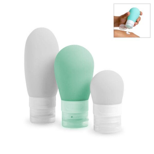 Sıvı Şişe Seyahat Seti (Silikon) 3'lü