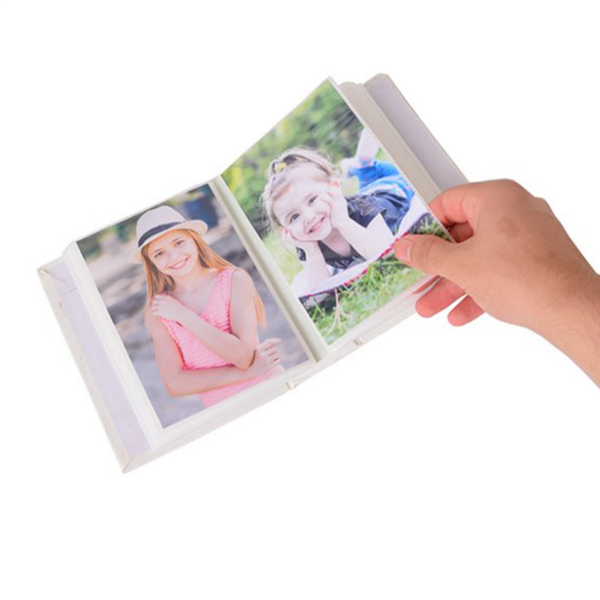 Deri Fotoğraf Albümü Beyaz 100'lük 10x15