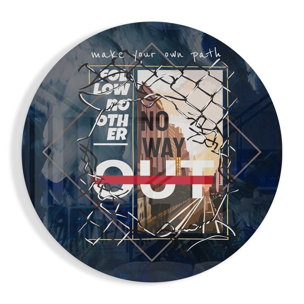 Kendi Yolunu Çiz Cam Tablo