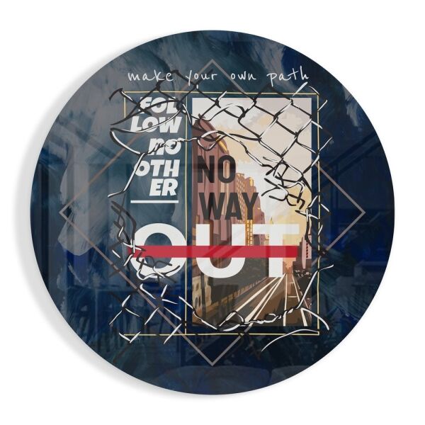 Kendi Yolunu Çiz Cam Tablo