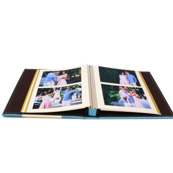 Deri Memory Fotoğraf Albümü Mavi 200'lük 10x15