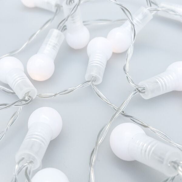 50 Mini Top Ampullü Pilli Led Işık (Günışığı Sarısı)