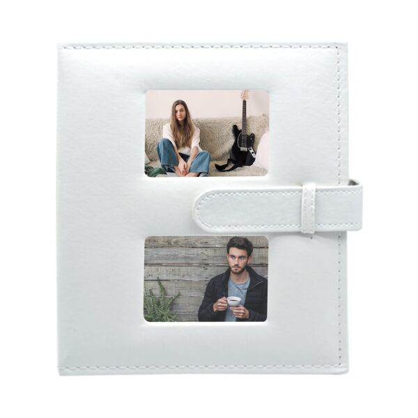 Deri Fotoğraf Albümü Beyaz 200’lük 10x15