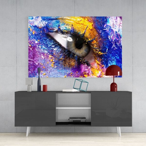 Göz Bebeği Cam Tablo