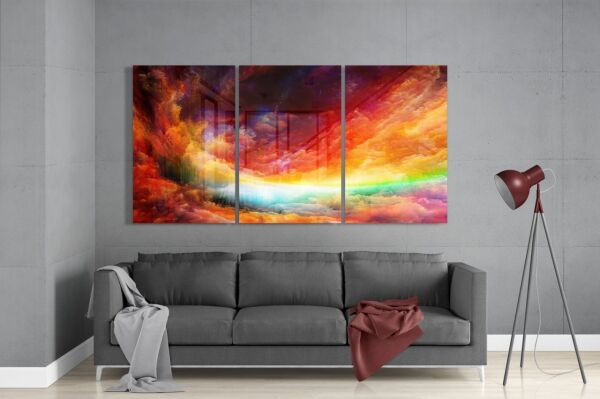 Gökyüzü Cam Tablo