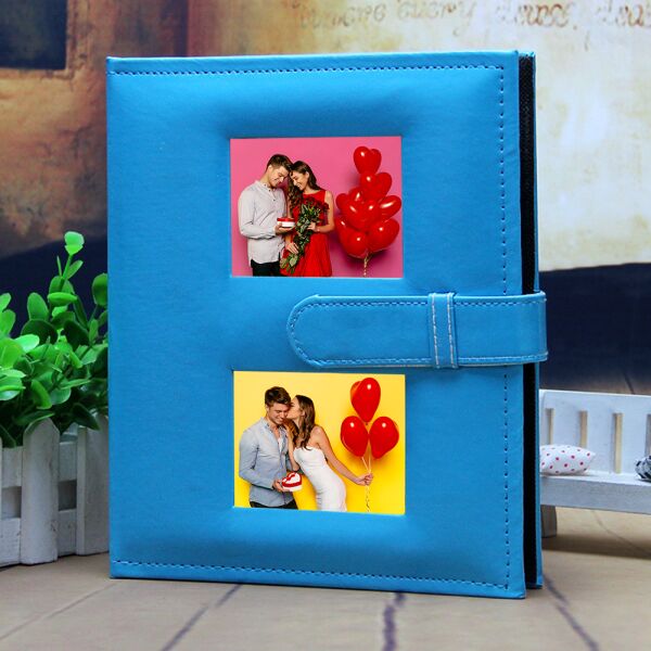 Deri Fotoğraf Albümü Mavi 200’lük 10x15