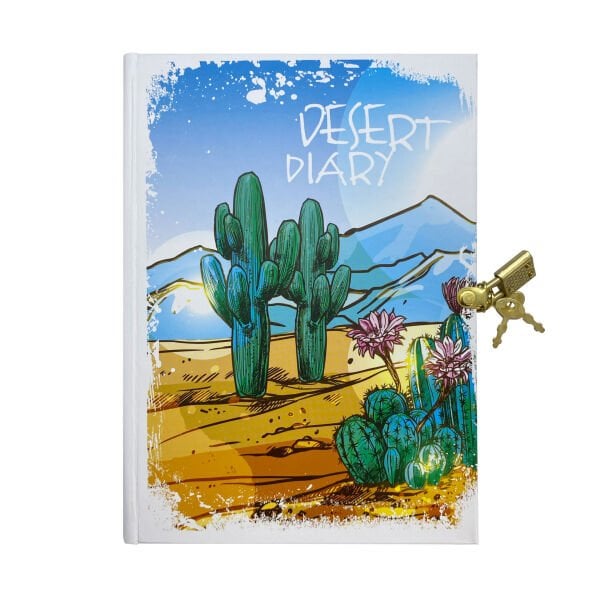 Çöl Kilitli Günlük Anı Defteri - Desert Diary