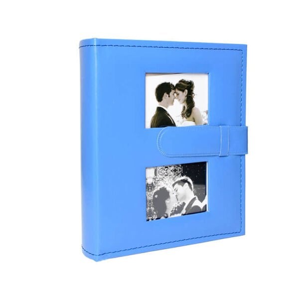 Deri Fotoğraf Albümü Mavi 100’lük 15x21