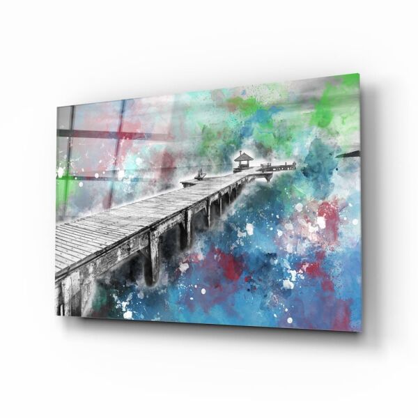 İllüstrasyon Rıhtım Cam Tablo