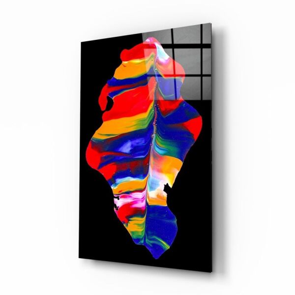 Renkli Süzülüş Cam Tablo