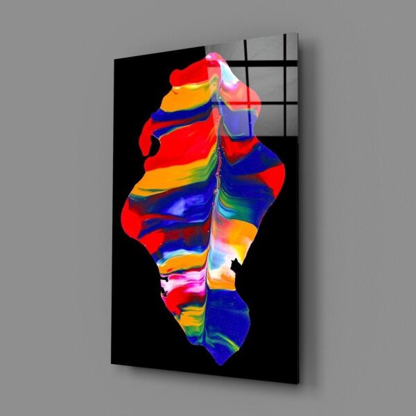 Renkli Süzülüş Cam Tablo