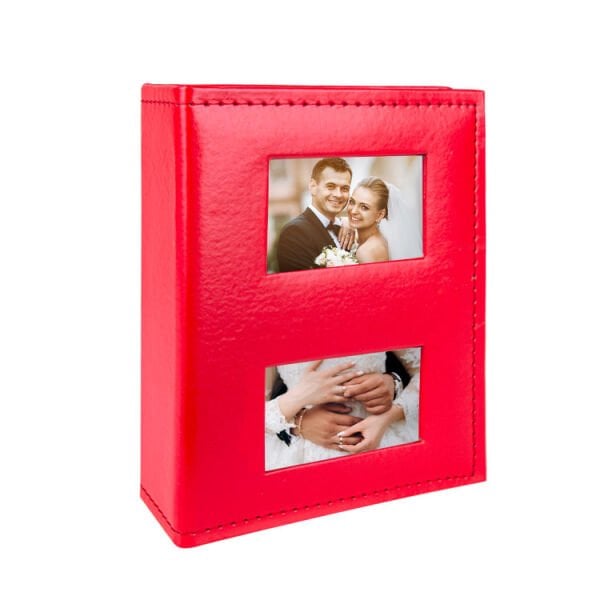 Deri Fotoğraf Albümü Kırmızı 100’lük 13x18