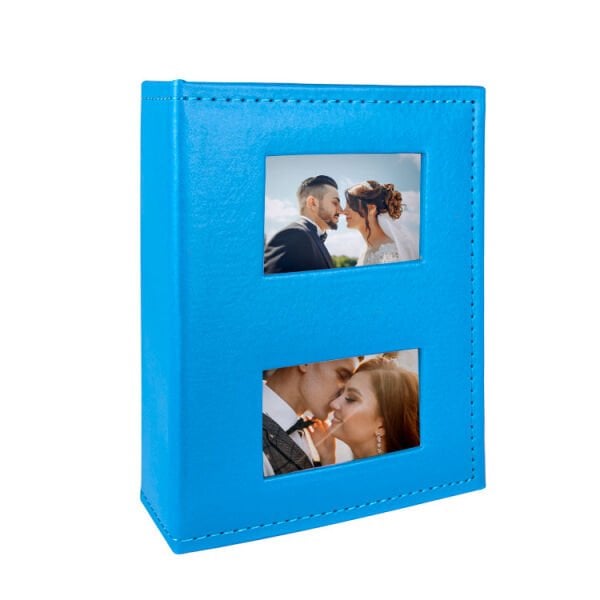 Deri Fotoğraf Albümü Mavi 100’lük 13x18