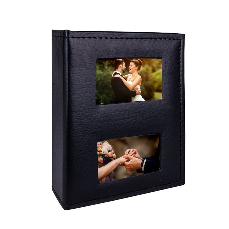 Deri Fotoğraf Albümü Siyah 100’lük 13x18