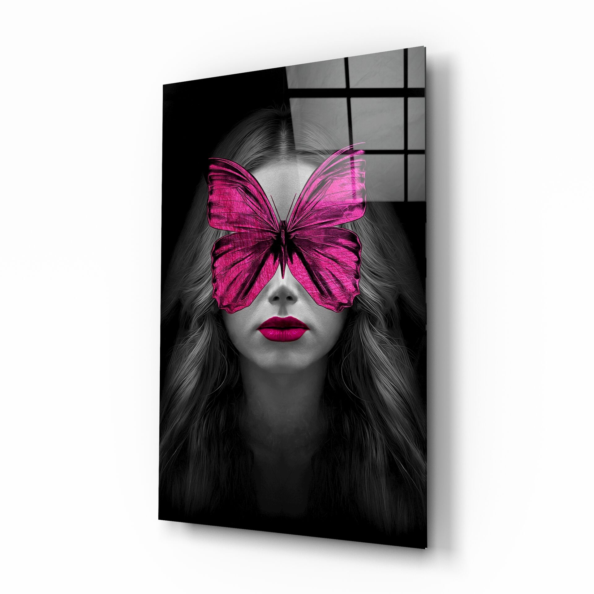 Kelebek Gözler Cam Tablo