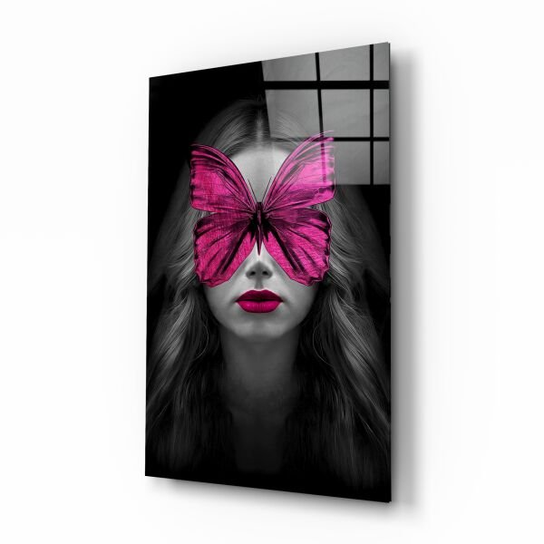 Kelebek Gözler Cam Tablo